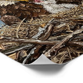 Kale Baldadelaar en Jong Nest Kunst Poster (Hoek)