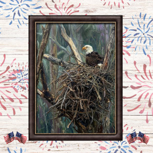 Kale Baldadelaar Nest Bosland Kunst Poster