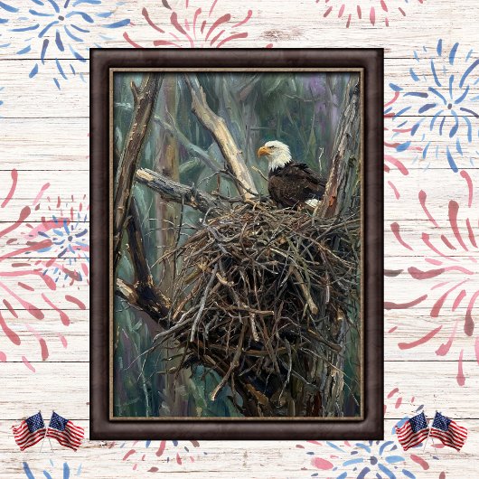 Kale Baldadelaar Nest Bosland Kunst Poster