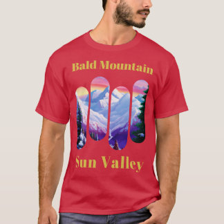 Kale berg ski zon vallei 4 t-shirt