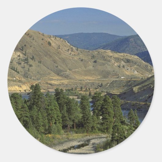 Kale Bergen Ronde Sticker (Voorkant)