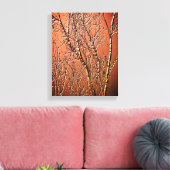 Kale berkenboomtakken Abstract Canvas Afdruk (Insitu (Woonkamer))