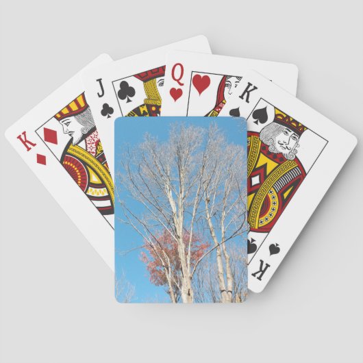 Kale bomen pokerkaarten (Achterkant)