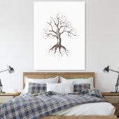 Kale boom canvas afdruk (Insitu (Slaapkamer))