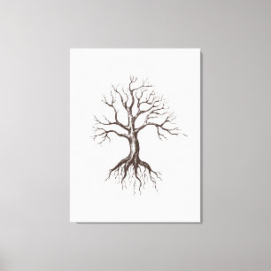 Kale boom canvas afdruk
