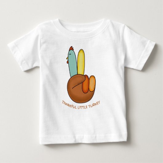 Kale dank je kalkoen vreedzaam teken (Voorkant)