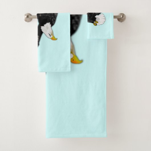 Kale Eagle Flying Blue Badhanddoeken - Aangepaste  Bad Handdoek (Insitu)