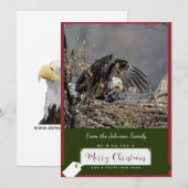 Kale Eagle Kerst Kaart (Voorkant / Achterkant)