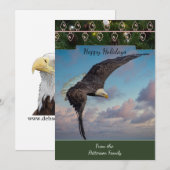 Kale Eagle Kerst Kaart (Voorkant / Achterkant)