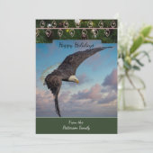 Kale Eagle Kerst Kaart (Staand voorkant)