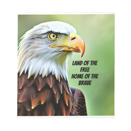 Kale Eagle Land van de Vrij Notitieblok (Voorkant)