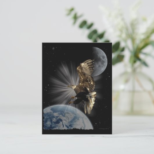 Kale Eagle Motivatie Briefkaarten (Staand voorkant)