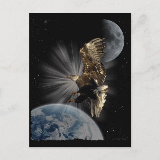 Kale Eagle Motivatie Briefkaarten (Voorkant)