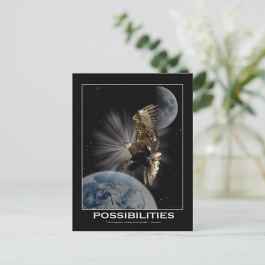 Kale Eagle Motivatie Briefkaarten (Staand voorkant)