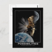 Kale Eagle Motivatie Briefkaarten (Voorkant / Achterkant)