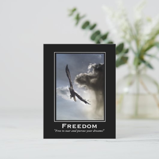 Kale Eagle Motivatie Briefkaarten (Staand voorkant)