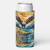 Kale Eagle rivier wilde bloemen bij zonsondergang Seltzer Blikjeskoeler (Seltzer Voorkant)