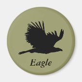 Kale Eagle silhouet geschenken Magneet (Voorkant)