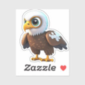 Kale Eagle 🦅 Unieke Natuur Wildlife Bird Animal Sticker (Vel)