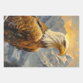 Kale Eagle Waterverf Bergen Decoupage Inpakpapier Vel (Voorkant 2)