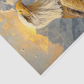 Kale Eagle Waterverf Bergen Decoupage Tissuepapier (Detail)