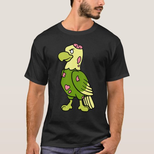 Kale Eagle Zombie Halloween Dierenvogel Graphic T-shirt (Voorkant)