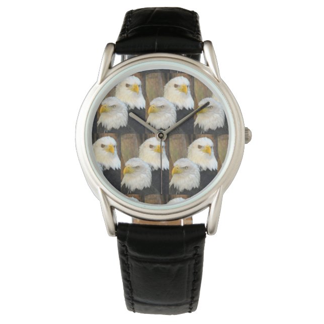 Kale Eagles Mannen of Dames Horloge (Voorkant)