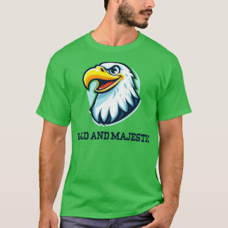 Kale en Majestic Eagle illustratie T-shirt
