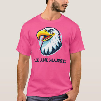 Kale en Majestic Eagle illustratie T-shirt