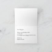 Kale Fun/ Thanksgiving Trouwkaart Dankjewel Feestdagen Kaart (Binnen)