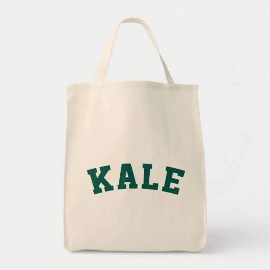 Kale Funny Vegan Style Tote Bag (Voorkant)