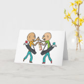 kale golfers ruziën over een kam kaart (Gele Bloem)