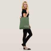 Kale Groen Tote Bag (Op model)