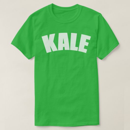 Kale Groente typografie 2 T-shirt (Design voorkant)