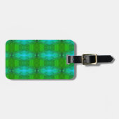 Kale Ikat Greenleaf Bagagelabel (Voorkant horizontaal)