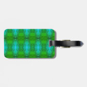 Kale Ikat Greenleaf Bagagelabel (Achterkant horizontaal)