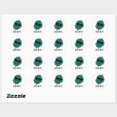 Kale-in it Funny Veggie Kale Pun Ronde Sticker (Vel)