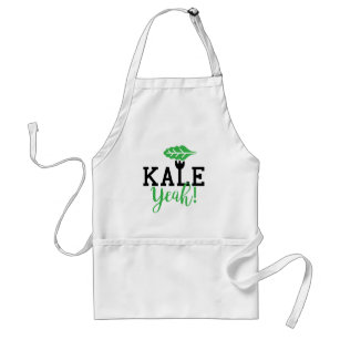 Kale Ja Funny Vegan Design Standaard Schort