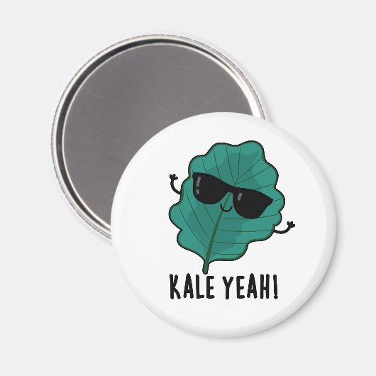 Kale Ja Funny Veggie Pun Magneet (Voorkant / Achterkant)