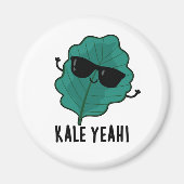 Kale Ja Funny Veggie Pun Magneet (Voorkant)