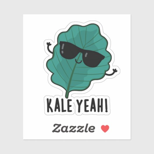 Kale Ja Funny Veggie Pun Sticker (Vel)