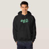 Kale Ja! Grappige 70s Script Retro Typografie Hoodie (Voorkant volledig)