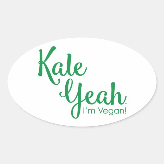 Kale Ja, ik ben vegan Sticker (Voorkant)