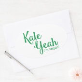 Kale Ja, ik ben vegan Sticker (Envelop)