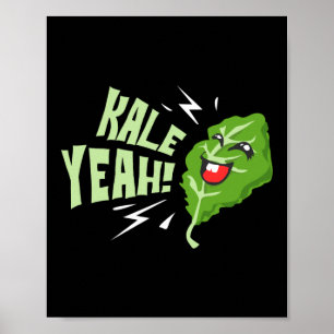 Kale Ja Pun Vegan Gardening Poster