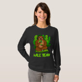 Kale Ja Sloth Vegan Vegetarian T-shirt (Voorkant volledig)