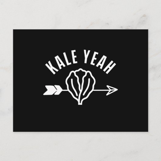 Kale Ja Veggie Vegan Vegetarian Veganism Gift Briefkaart (Voorkant)