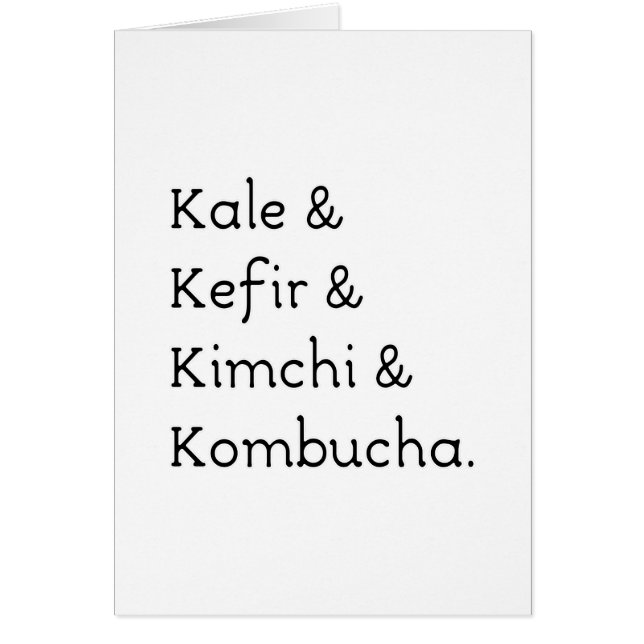 Kale Kefir Kimchi Kombucha (Voorkant)