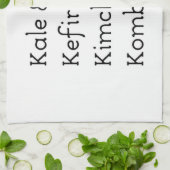 Kale Kefir Kimchi Kombucha Theedoek (Gevouwen)