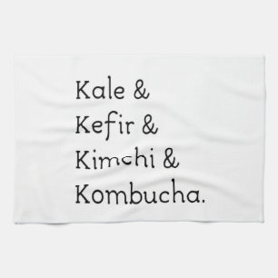 Kale Kefir Kimchi Kombucha Theedoek
